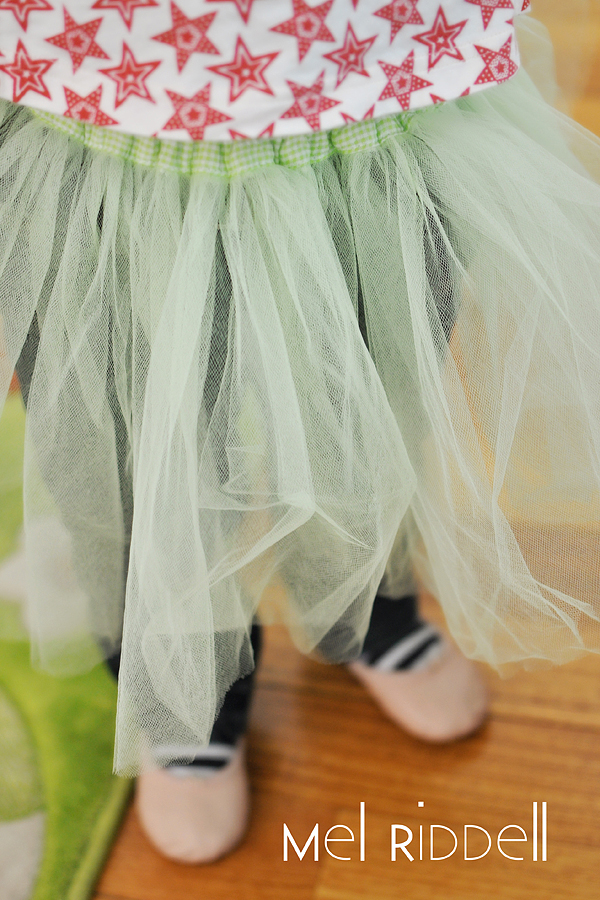 Green tutu & ballet shoes