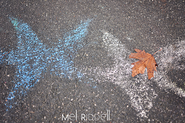 Blue & white star chalk